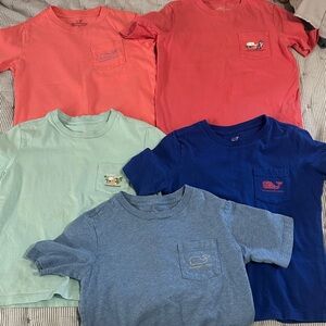 Vineyard Vines Kids' T-Shirt Collection - Coral, Mint, Blue